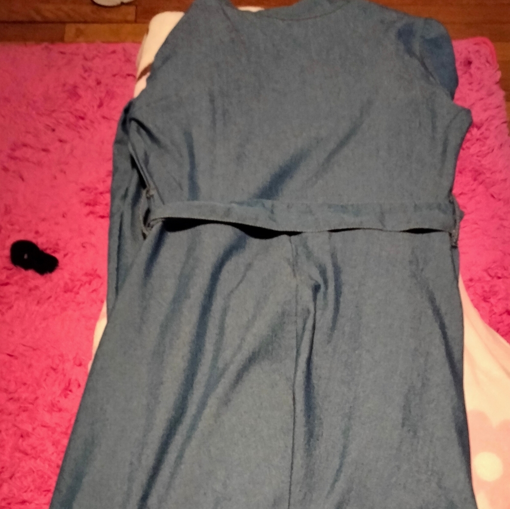 Blue denim dress
